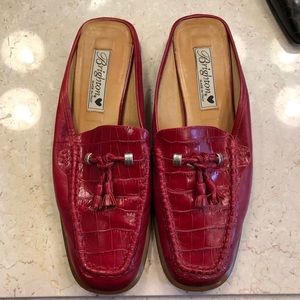 Brighton Red Mules- Julie SZ 8.5